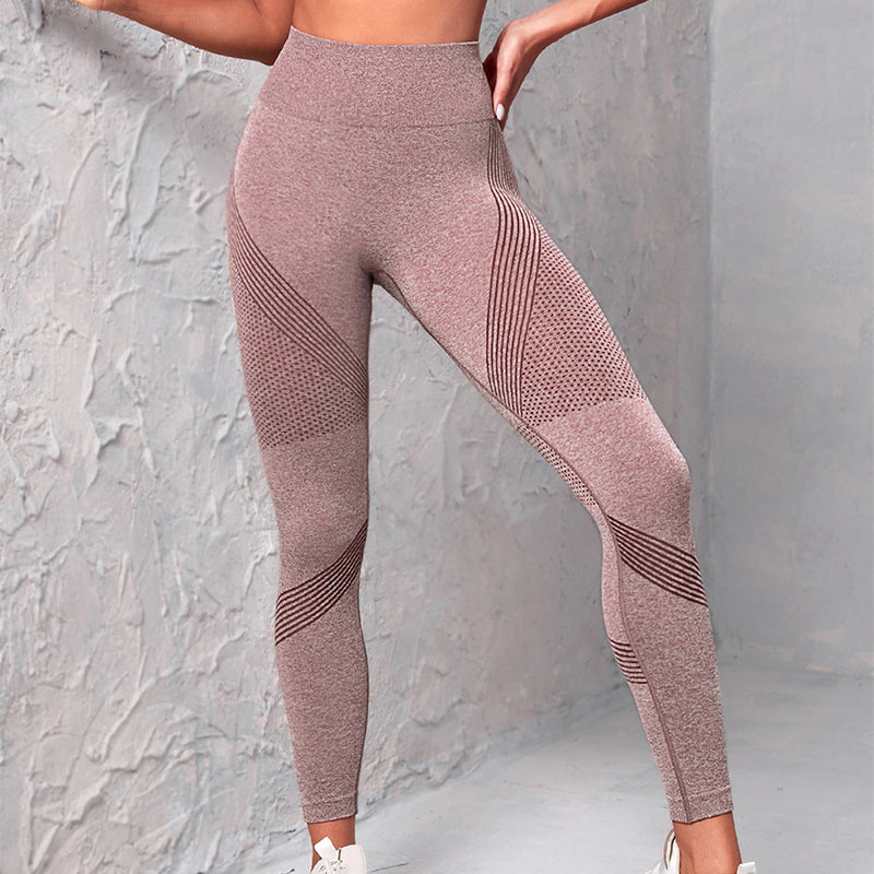 High-Waist Seamless Yoga Leggings